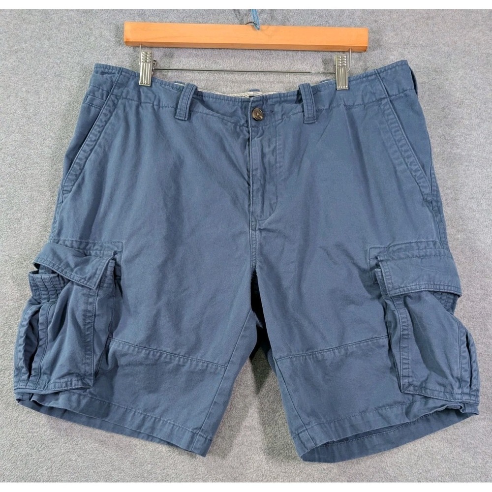 Tommy Hilfiger Cargo Shorts Mens 36 Blue Utility Cargo Shorts Y2K 2013 Casual